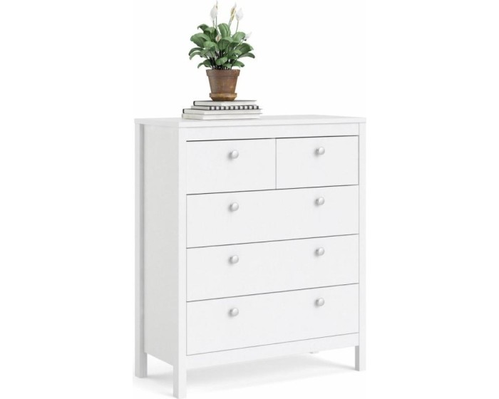 Komoda THREE REE 82 cm bílá