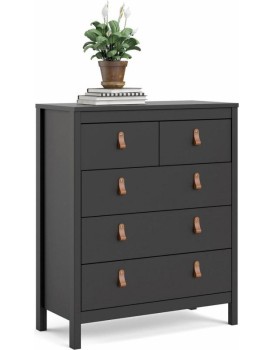 Komoda THREE REE 82 cm černá