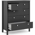 Komoda THREE REE 82 cm černá