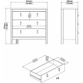 Komoda TWO REE 82 cm bílá
