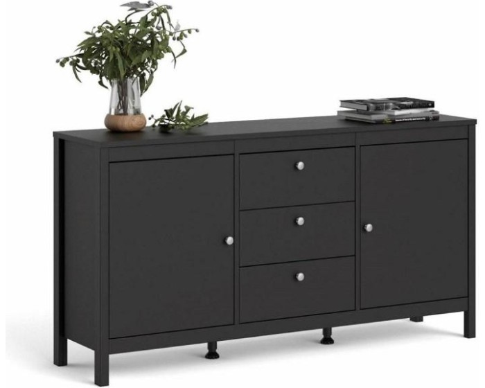 KOMODA TWO REE 151 cm černá