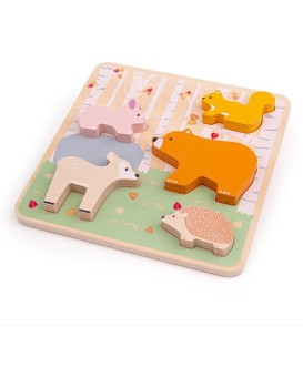 Dřevěné puzzle ANIMALS