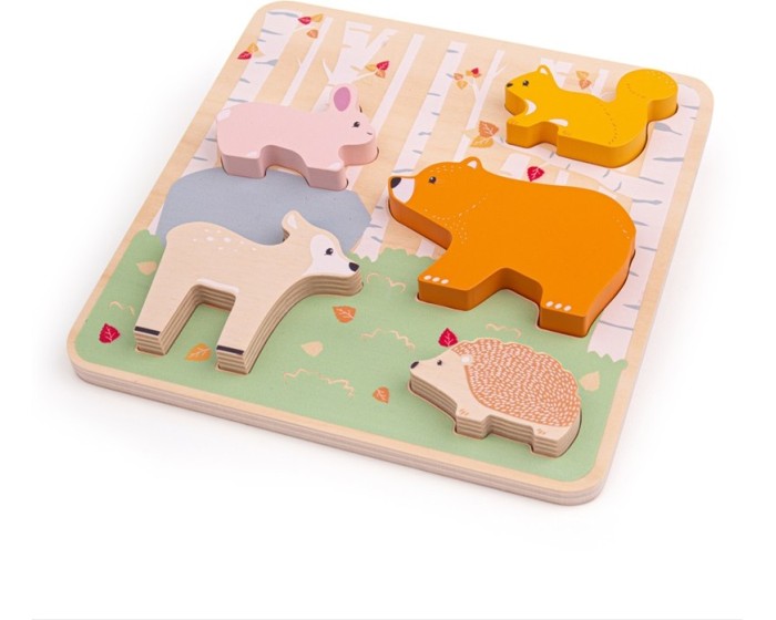 Dřevěné puzzle ANIMALS