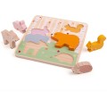 Dřevěné puzzle ANIMALS