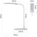 Stolní LED lampa Stella bílá