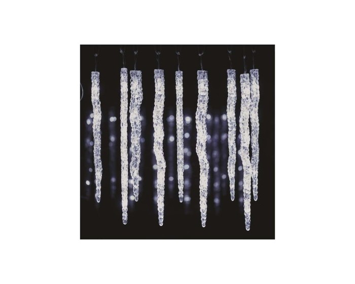 LED vánoční girlanda Icicles 3,6 m studená bílá