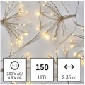 Světelný LED řetěz Nano 2,35 m s časovačem teplá bílá