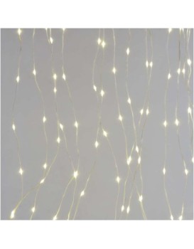 LED vánoční řetěz - záclona Dropi s programy 1,7 m x 2 m teplá bílá