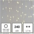 LED vánoční řetěz - záclona Dropi s programy 1,7 m x 2 m teplá bílá
