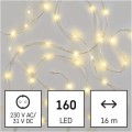 LED vánoční Nanos řetěz s časovačem 16 m teplá bílá