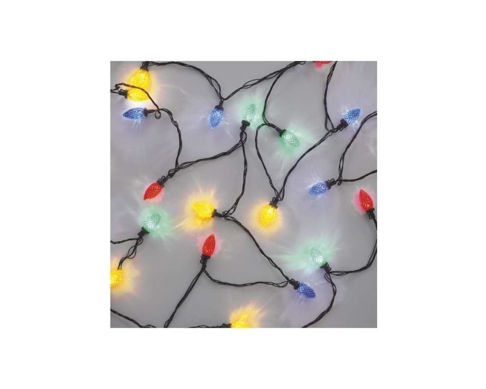 LED vánoční řetěz Bulbs 9,8 m vícebarevný
