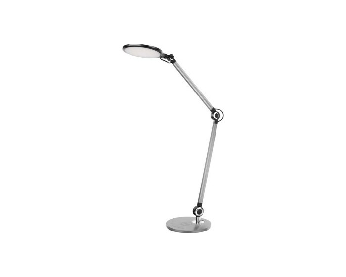 Stolní LED lampa Karen s bezdrátovým nabíjením černá