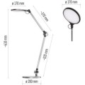 Stolní LED lampa Karen s bezdrátovým nabíjením černá