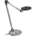 Stolní LED lampa Karen s bezdrátovým nabíjením černá