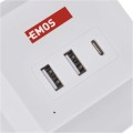 Prodlužovací kabel Daca se 2 zásuvkami 2 m Schuko bílý