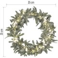Vánoční LED věnec s časovačem Jaylee 35 cm zelený