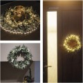 Vánoční LED věnec s časovačem Jaylee 35 cm zelený