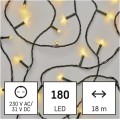 Vánoční LED světelný řetěz s časovačem Spirit 1800 cm teplý bílý