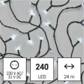Vánoční LED světelný řetěz s časovačem Spirit 2400 cm studený bílý