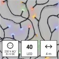 Vánoční LED světelný řetěz s časovačem Spirit 400 cm vícebarevný