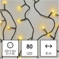 Vánoční LED světelný řetěz s časovačem Esme 800 cm teplý bílý