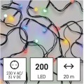 Vánoční LED světelný řetěz s časovačem Esme 2000 cm vícebarevný
