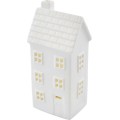 Vánoční světelná LED dekorace House 16 cm bílá