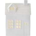 Vánoční světelná LED dekorace House 18 cm bílá