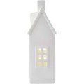 Vánoční světelná LED dekorace House 18 cm bílá