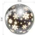 Vánoční světelná LED dekorace Sanchez 12 cm stříbrná