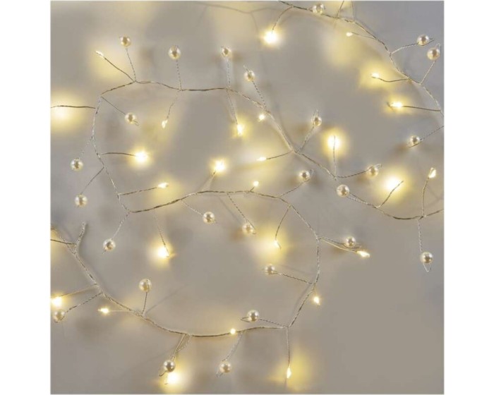 Vánoční světelná LED girlanda s časovačem Adrean 120 cm teplá bílá