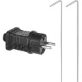 Vánoční světelný LED strom Bruce 120 cm černý/teplý bílý