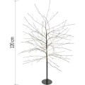 Vánoční světelný LED strom Bruce 120 cm černý/teplý bílý