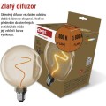 LED žárovka DECO FLAME CG125A teplá bílá