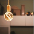 LED žárovka DECO FLAME G130SRA teplá bílá