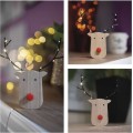 Vánoční světelná LED dekorace Flores hnědá