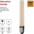 LED žárovka DECO FLAME T30 teplá bílá