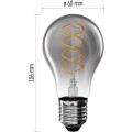 LED žárovka DECO SMOKED A60 teplá bílá