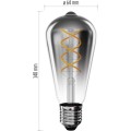 LED žárovka DECO SMOKED ST64 teplá bílá