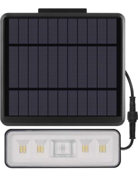 Solární LED reflektor SUNNO s pohybovým čidlem černý/neutrální bílá
