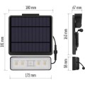 Solární LED reflektor SUNNO s pohybovým čidlem černý/neutrální bílá