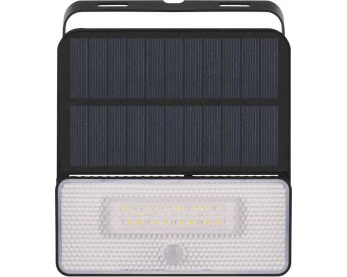 Solární LED reflektor SOLO II s pohybovým čidlem černý/neutrální bílá