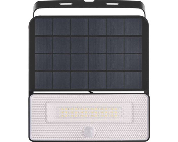 Solární LED reflektor SOLO I s pohybovým čidlem černý/neutrální bílá