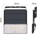 Solární LED reflektor SOLO I s pohybovým čidlem černý/neutrální bílá
