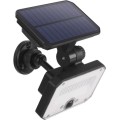 Solární LED reflektor SPILO s pohybovým čidlem černý/neutrální bílá