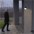 Solární LED svítidlo LUNIS s pohybovým čidlem černé/neutrální bílé