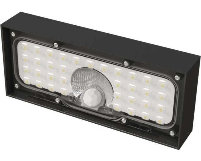 Solární LED svítidlo BRIXO II s pohybovým čidlem černé/neutrální bílá