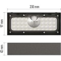 Solární LED svítidlo BRIXO II s pohybovým čidlem černé/neutrální bílá