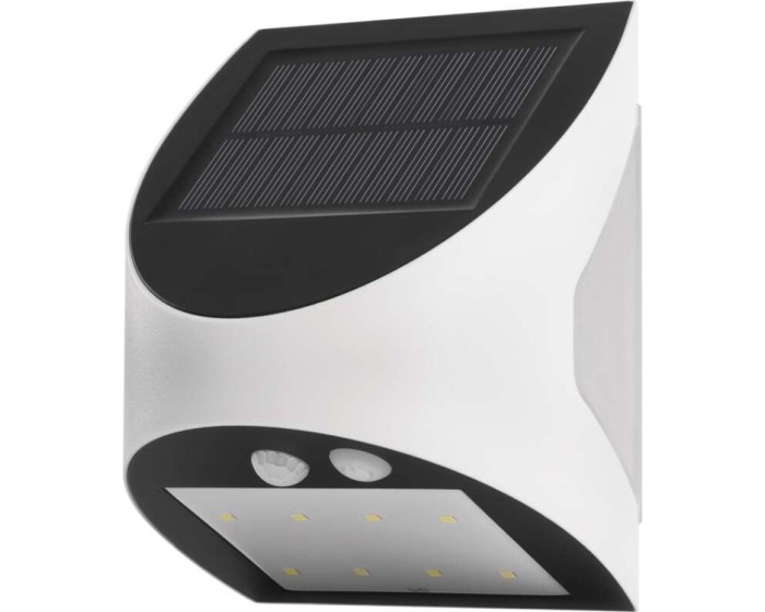 Solární LED svítidlo LUMI s pohybovým čidlem bílé/neutrální bílé