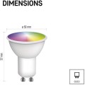 Chytrá LED žárovka GoSmart MR16/GU10 4,8W 230V ZigBee RGB stmívatelná